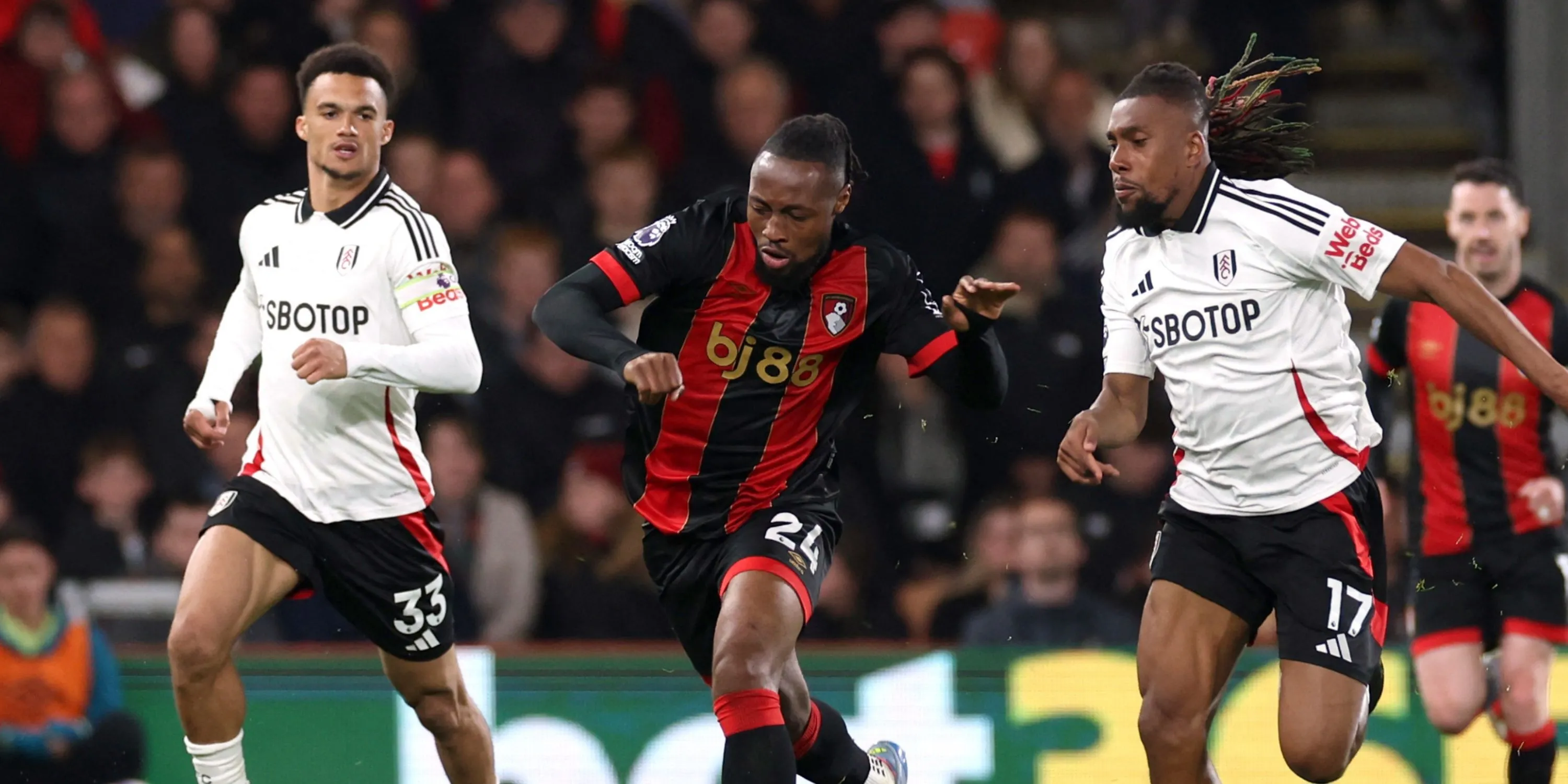 Antoine Semenyo ăn mừng trong màu áo Bournemouth tại Premier League