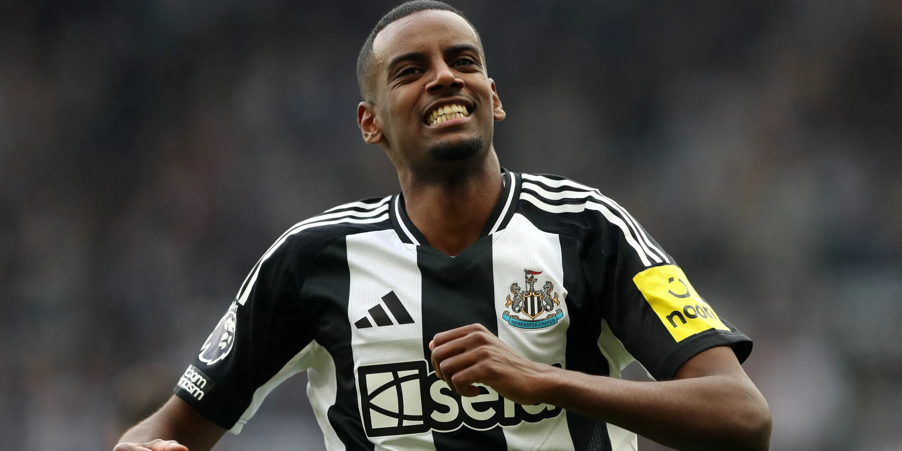Cầu thủ Alexander Isak của Newcastle United ăn mừng bàn thắng