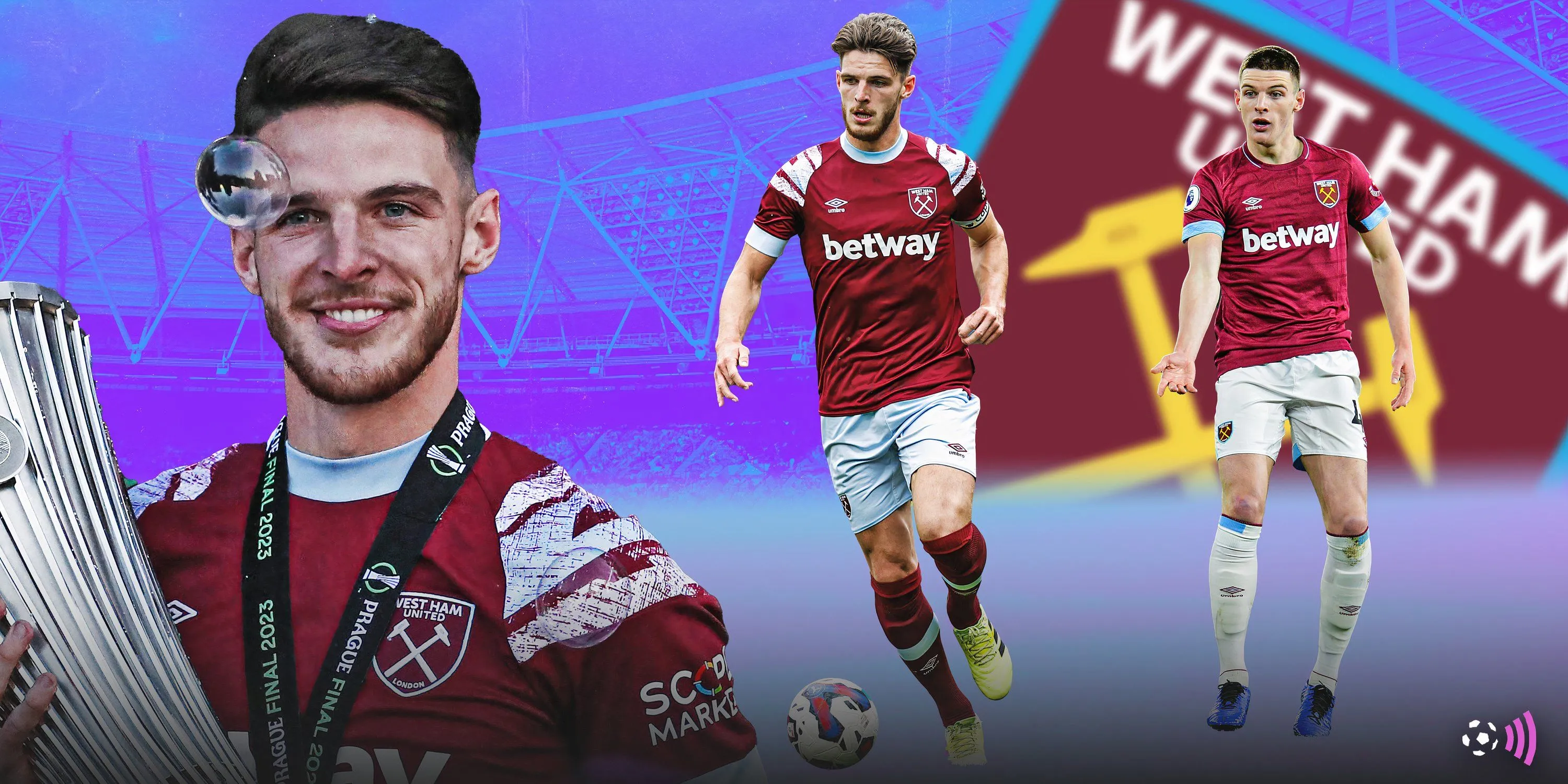 Declan Rice thi đấu cho West Ham tại Premier League