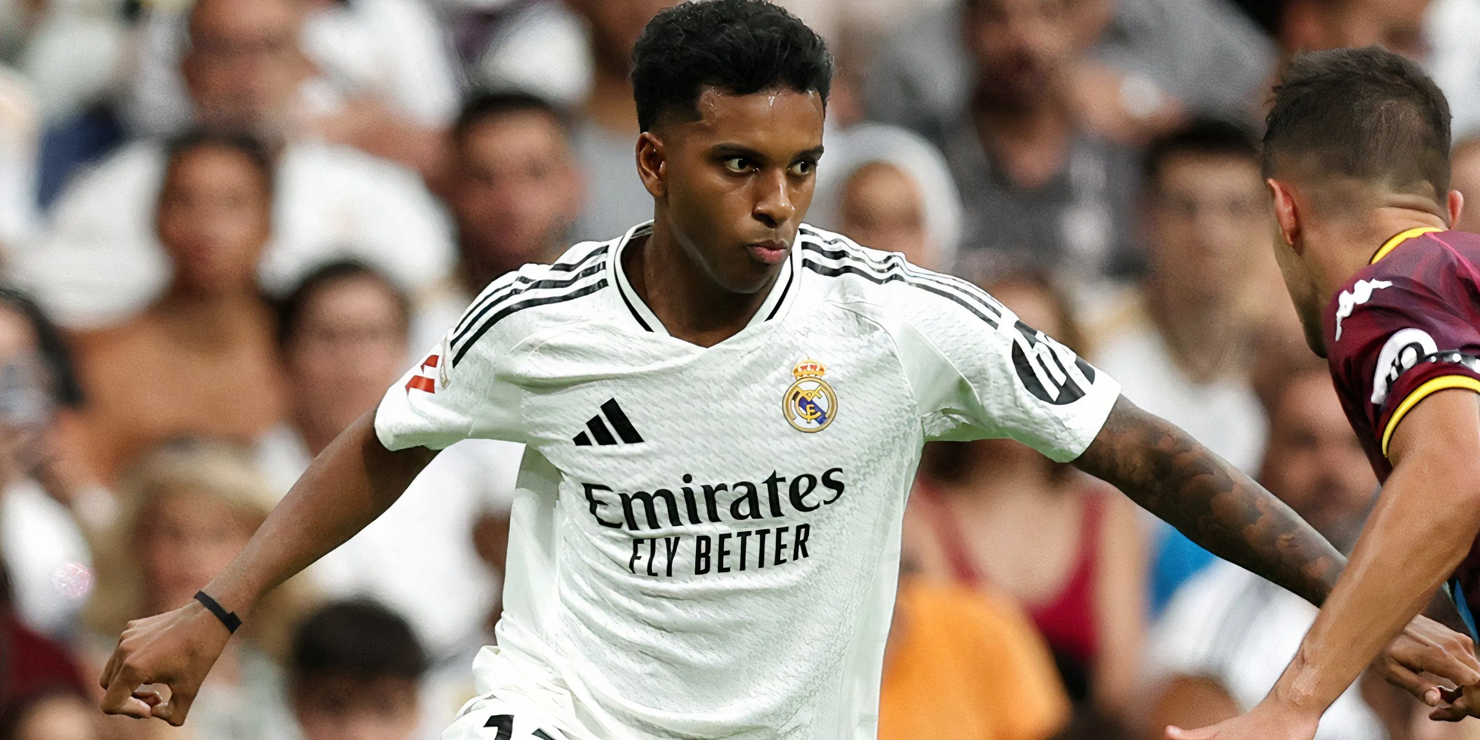 Rodrygo trong một pha bóng cho Real Madrid năm 2024