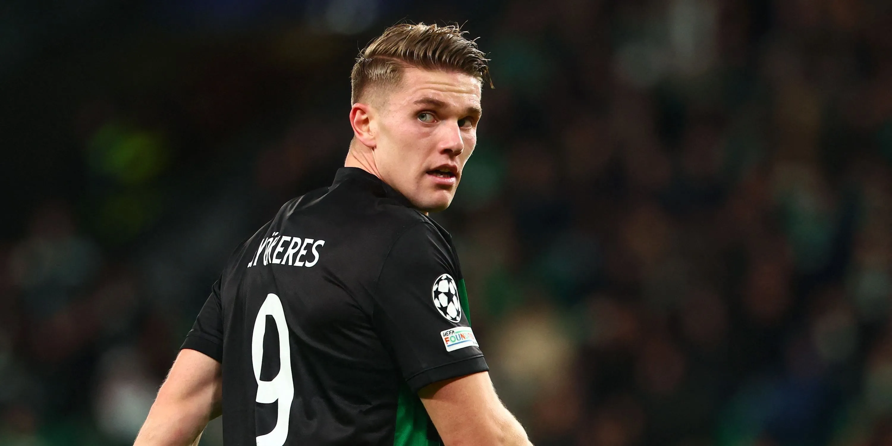 Tiền đạo Viktor Gyokeres của Sporting CP ăn mừng bàn thắng, mục tiêu chuyển nhượng của Arsenal.