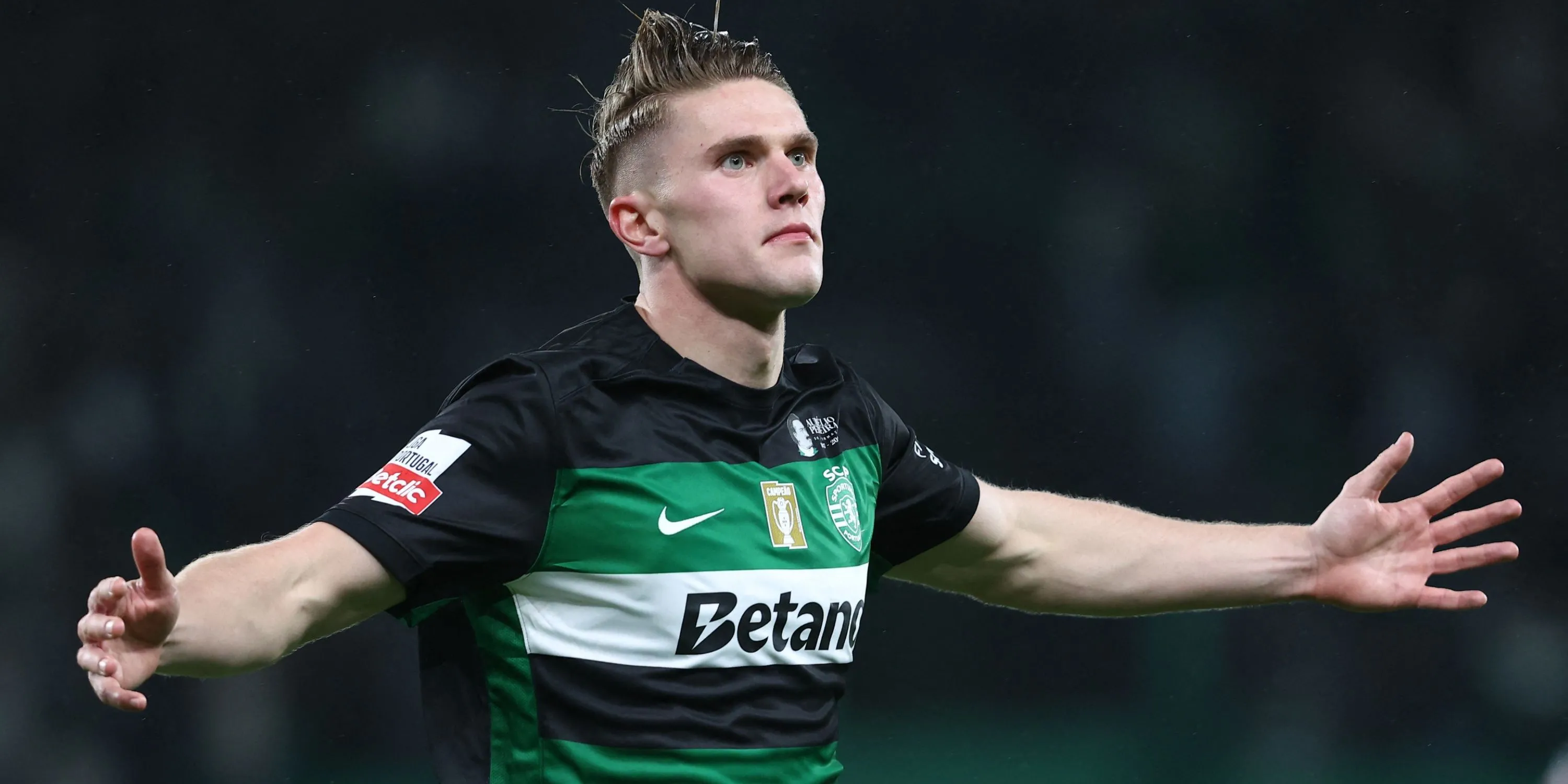 Tiền đạo Viktor Gyokeres trong màu áo Sporting CP