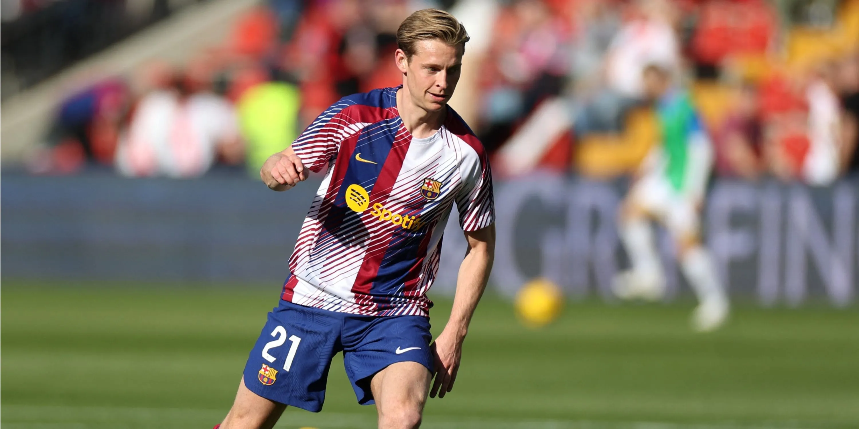 Tiền vệ Barcelona Frenkie De Jong trong trận đấu