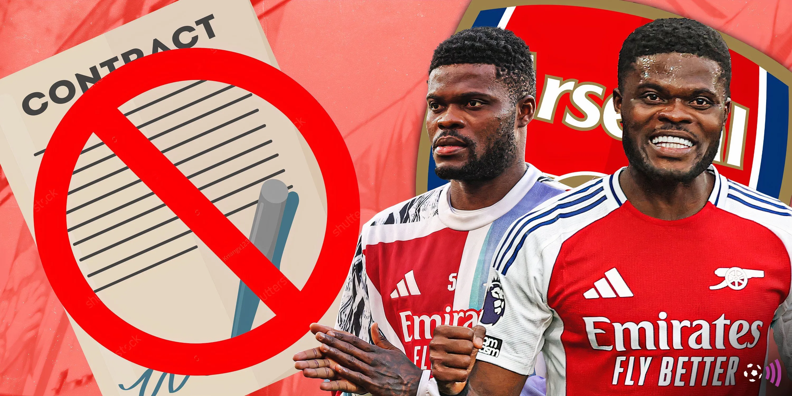 Tiền vệ Thomas Partey trong màu áo Arsenal