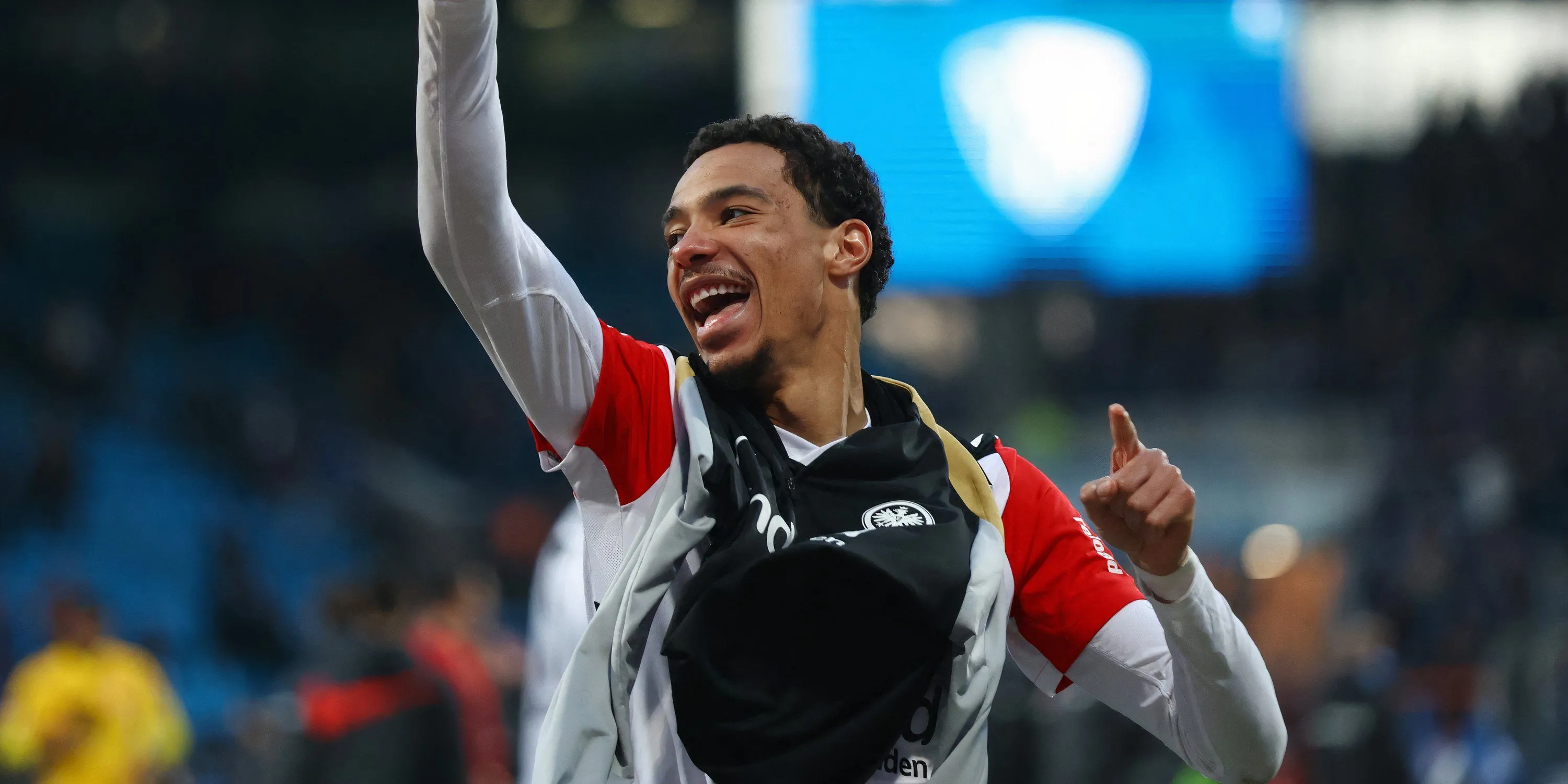 Hugo Ekitike, tiền đạo của Eintracht Frankfurt, cầu thủ đang được Liverpool quan tâm
