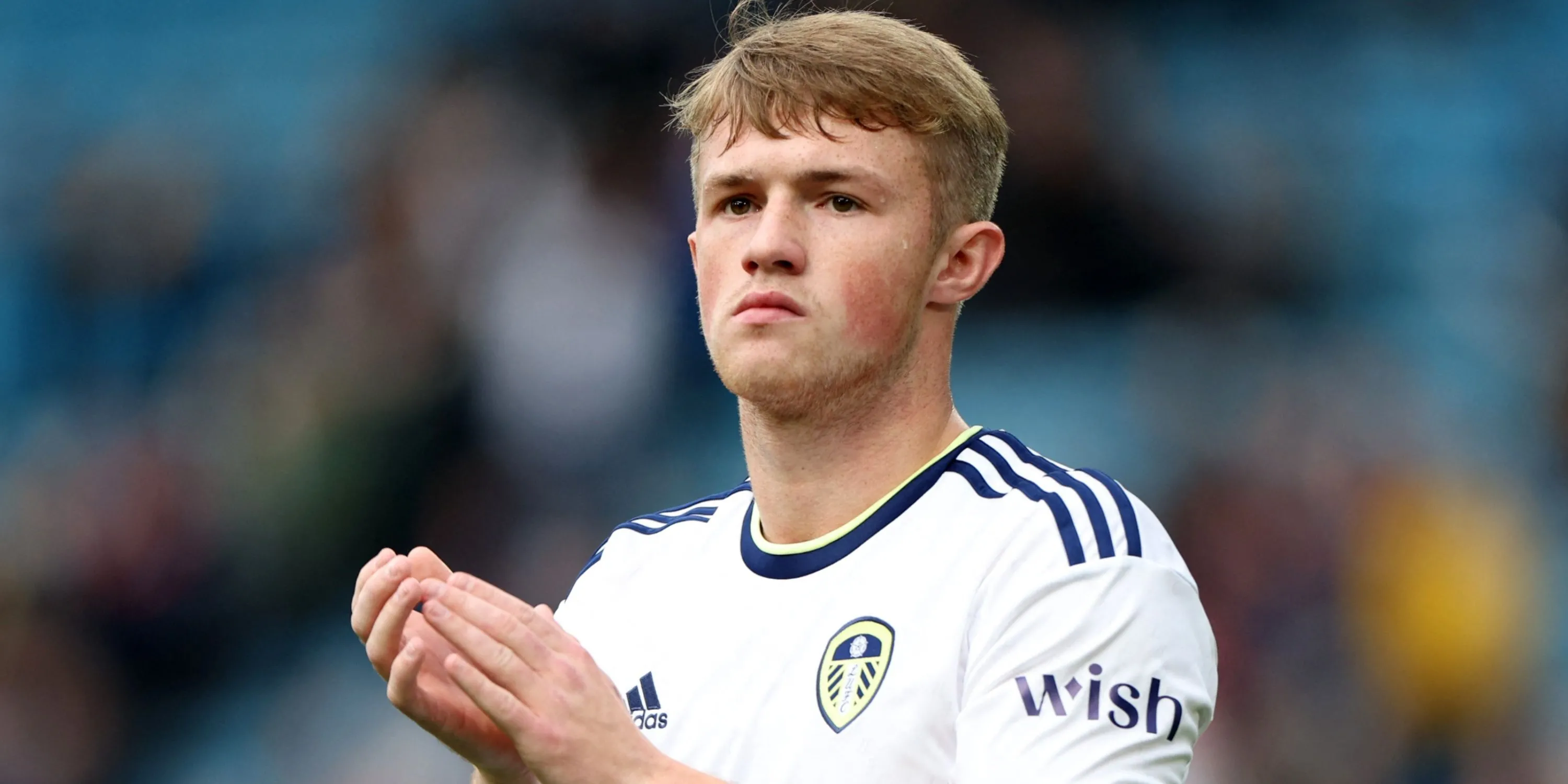 Joe Gelhardt trong màu áo Leeds United tại giải Championship