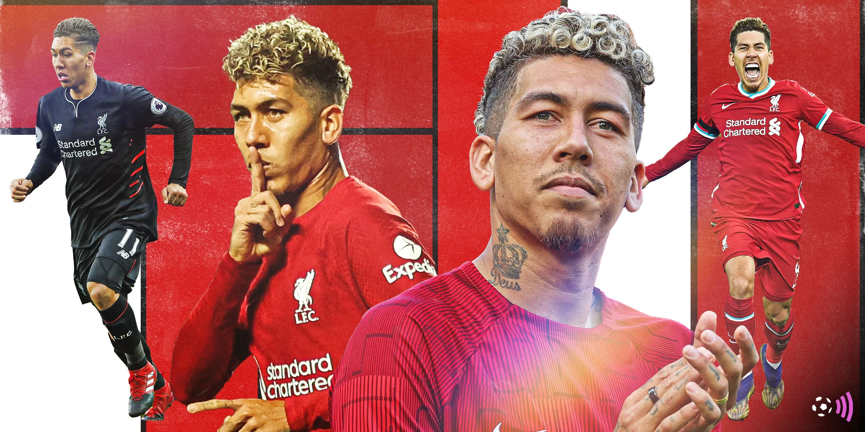 Roberto Firmino ăn mừng bàn thắng cho Liverpool