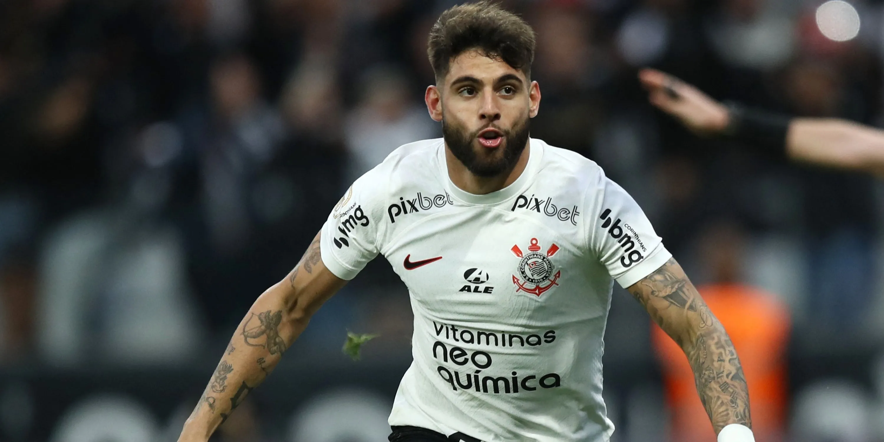 Tiền đạo Yuri Alberto thi đấu cho Corinthians tại giải VĐQG Brazil