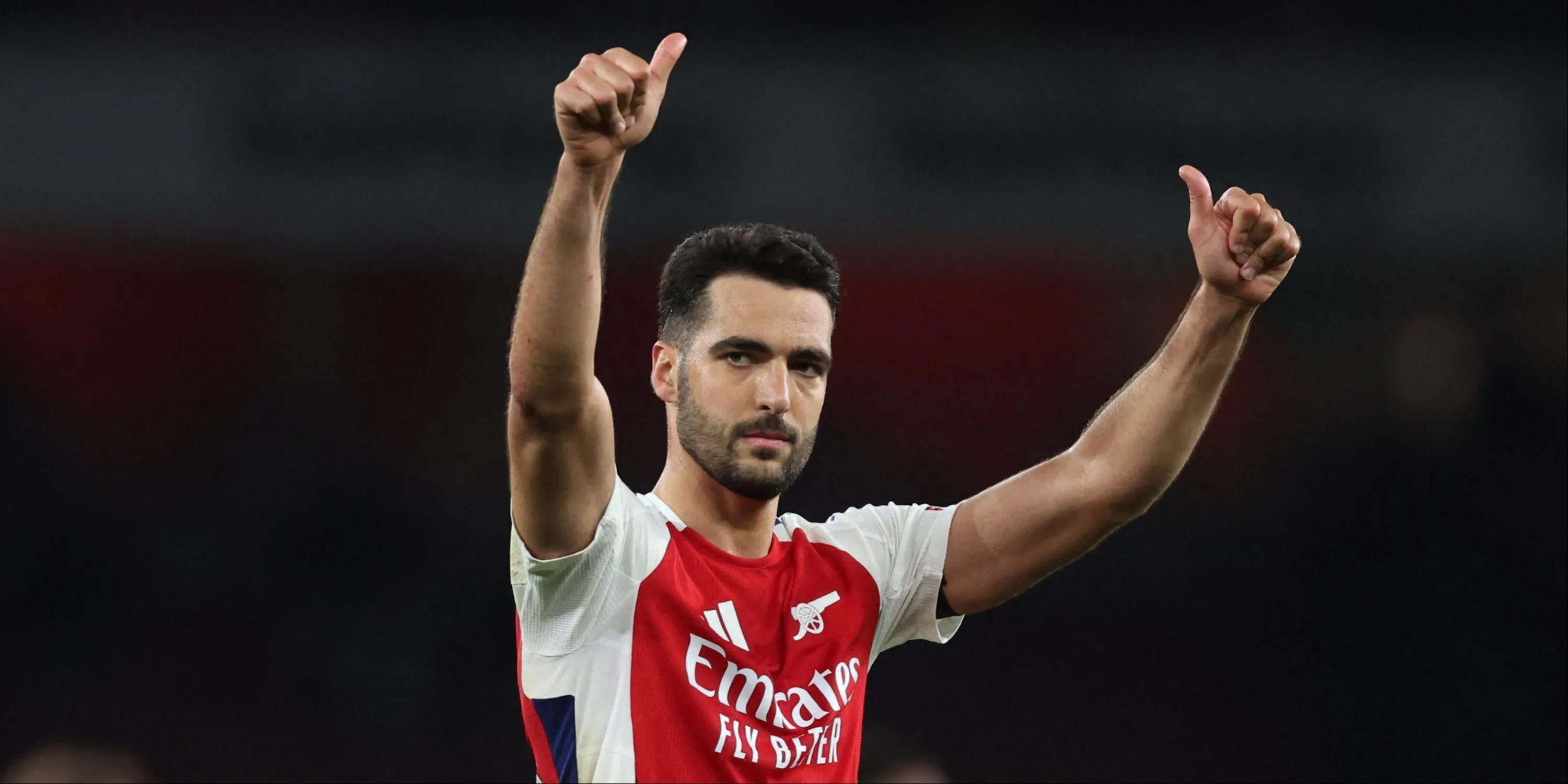 Tiền vệ Mikel Merino của Arsenal được sử dụng ở vị trí tiền đạo tạm thời