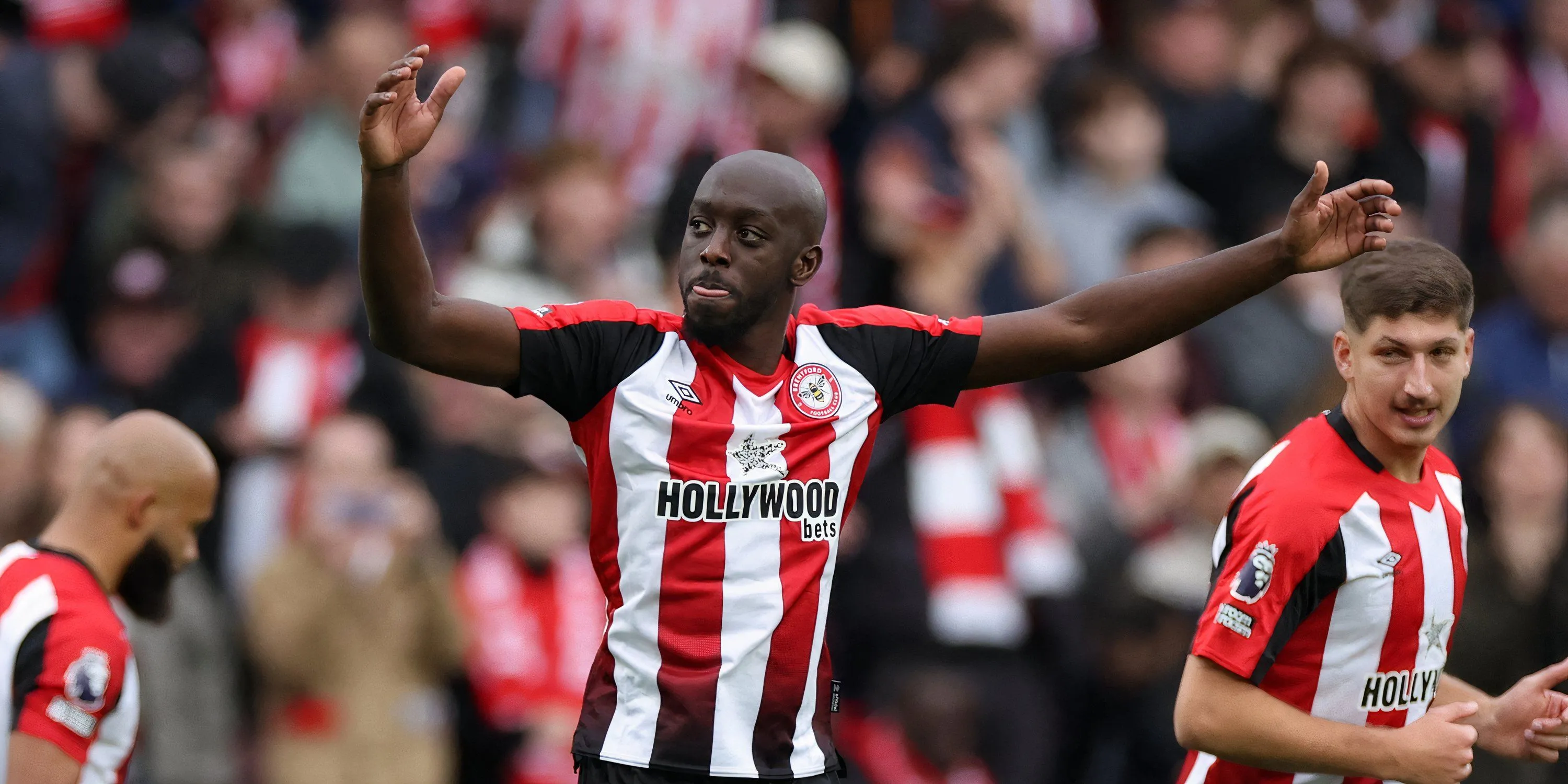 Yoane Wissa trong màu áo Brentford tại Premier League