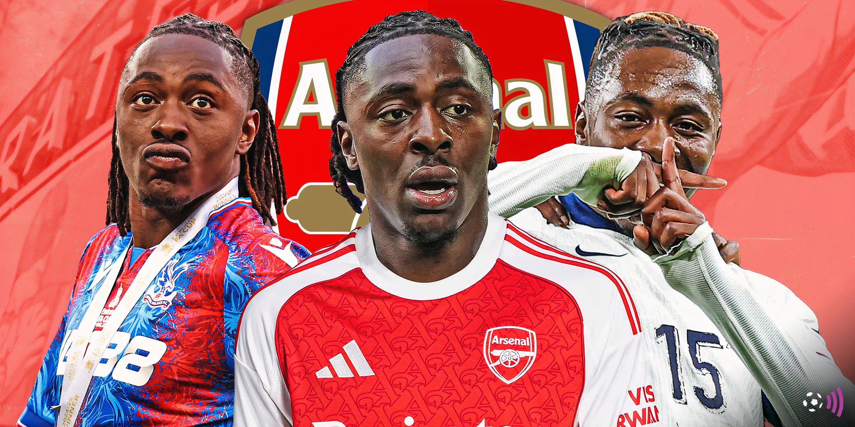 Eberechi Eze trong màu áo Arsenal (ảnh minh họa) khi được đồn đoán chuyển nhượng