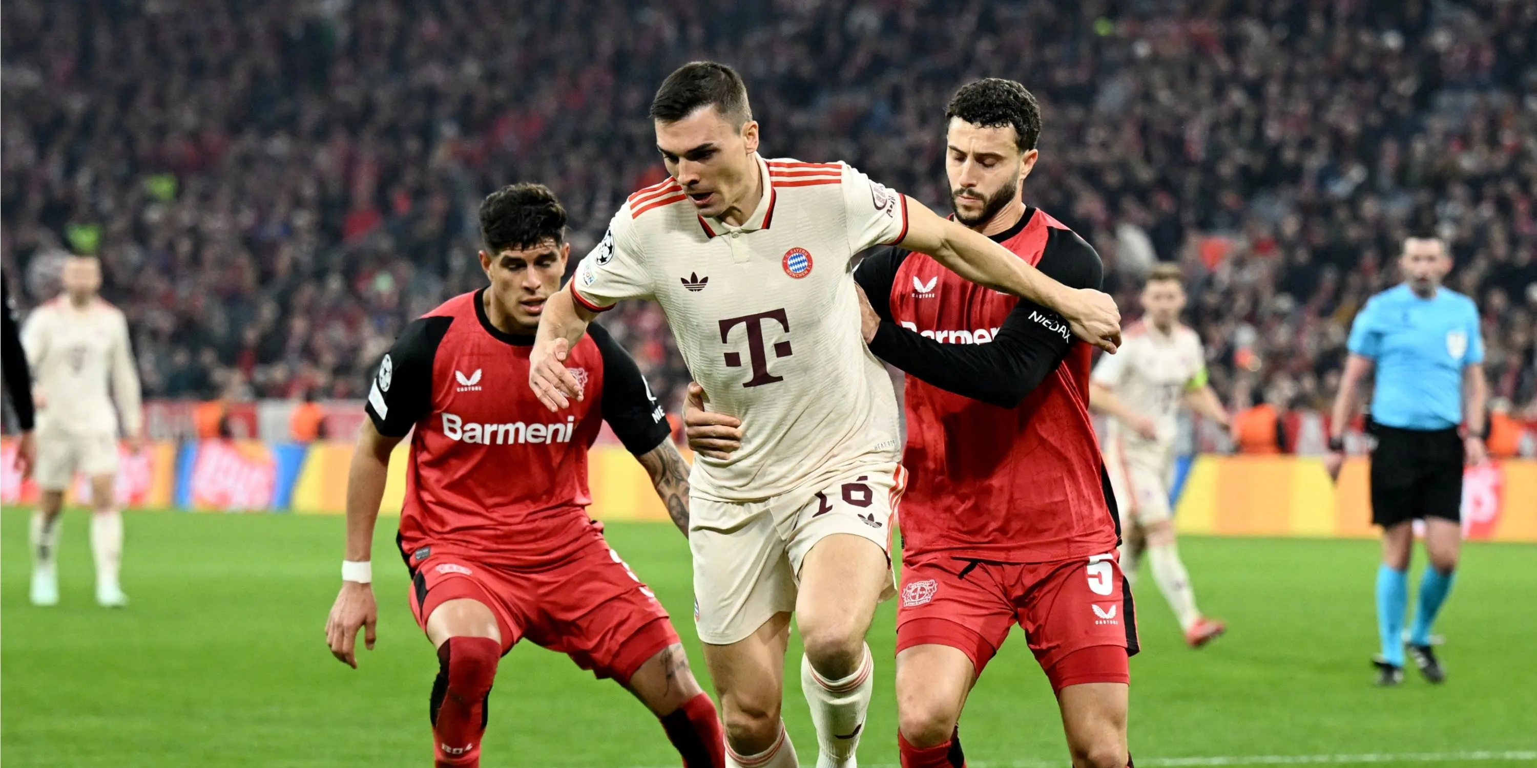 Joao Palhinha, mục tiêu chuyển nhượng của Tottenham, trong màu áo Bayern Munich.