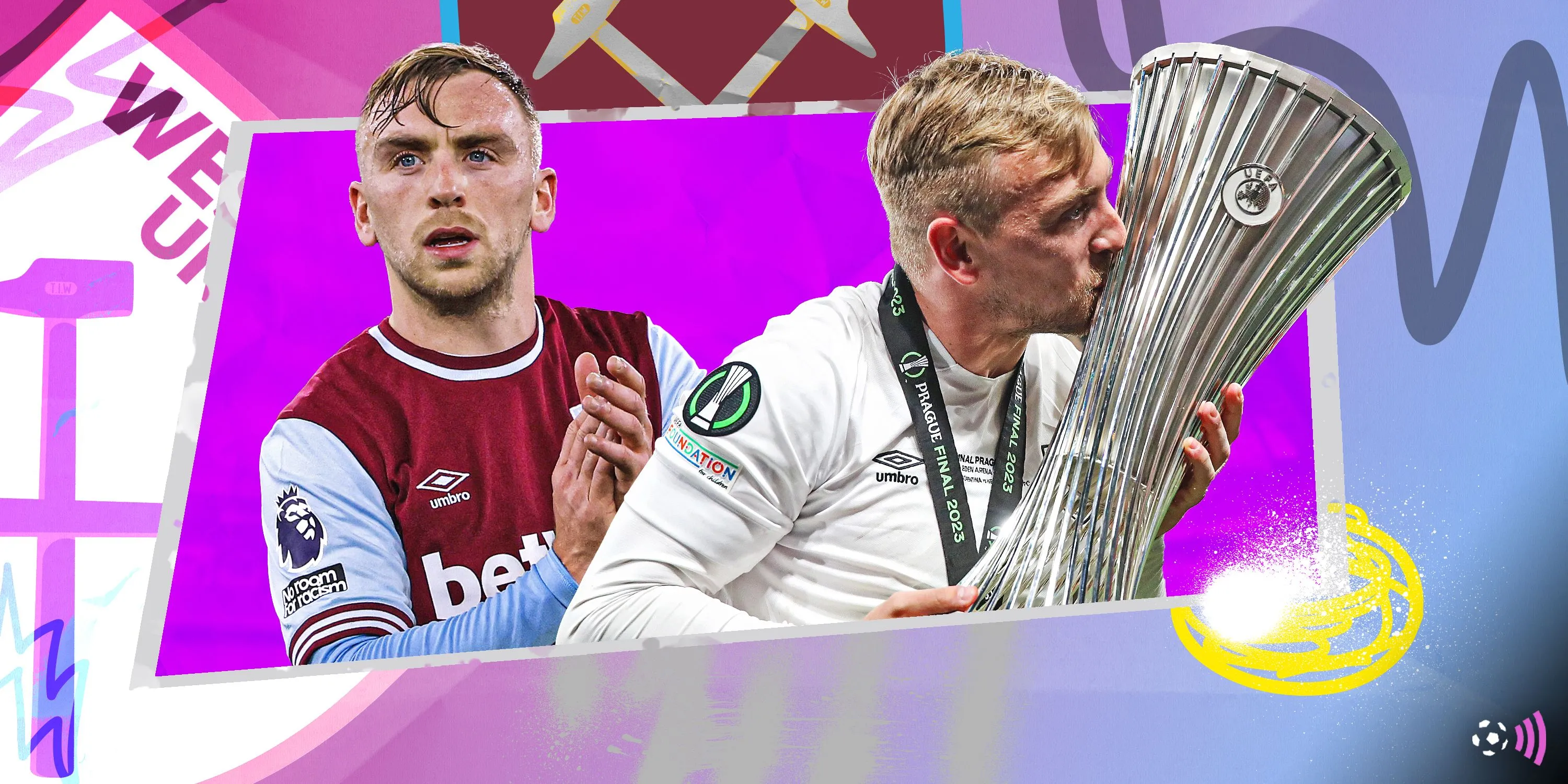 Tiền đạo Jarrod Bowen của West Ham thi đấu ở vị trí tiền đạo cánh phải, nơi anh phát huy tối đa khả năng ghi bàn và kiến tạo.