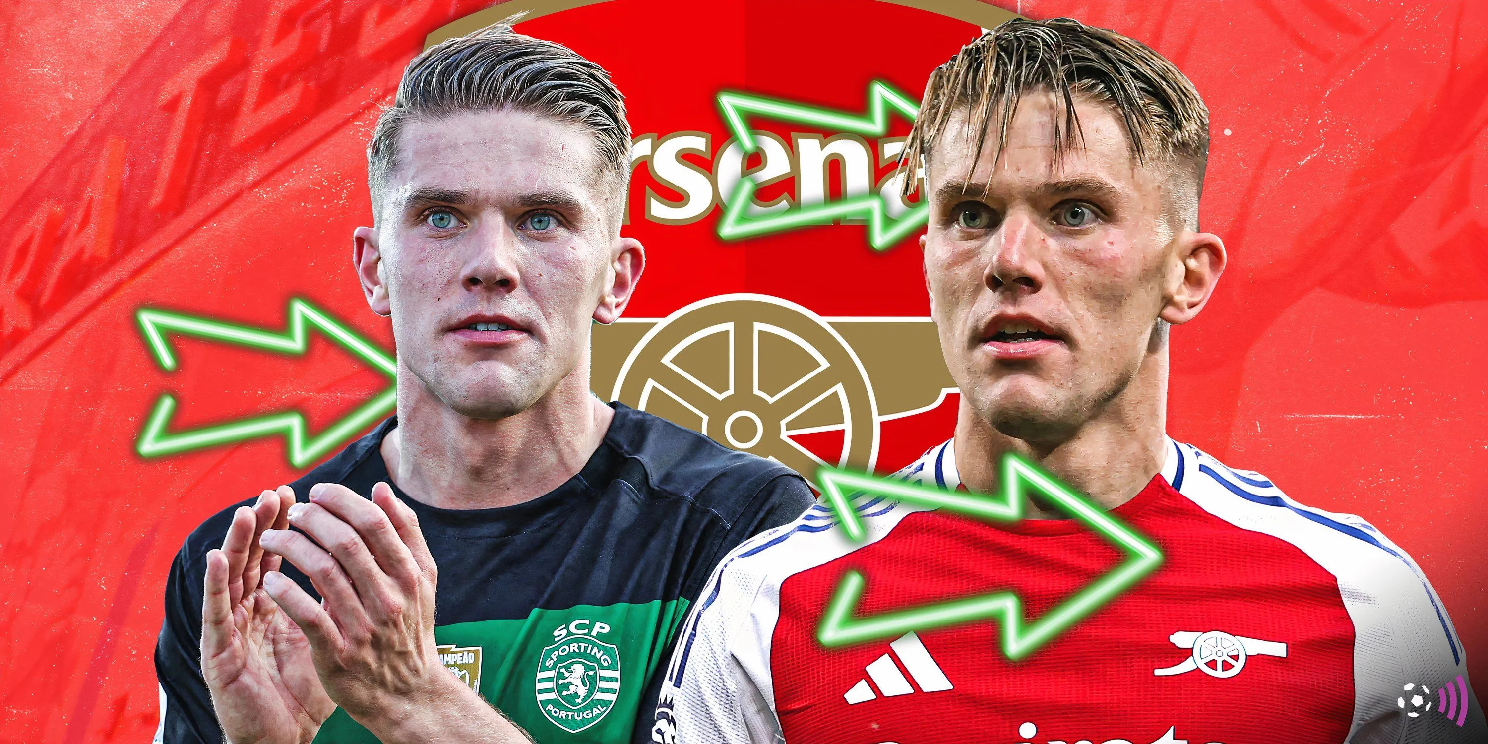 Tiền đạo Viktor Gyokeres trong màu áo Arsenal, biểu tượng cho tin đồn chuyển nhượng về một sát thủ ghi bàn tiềm năng