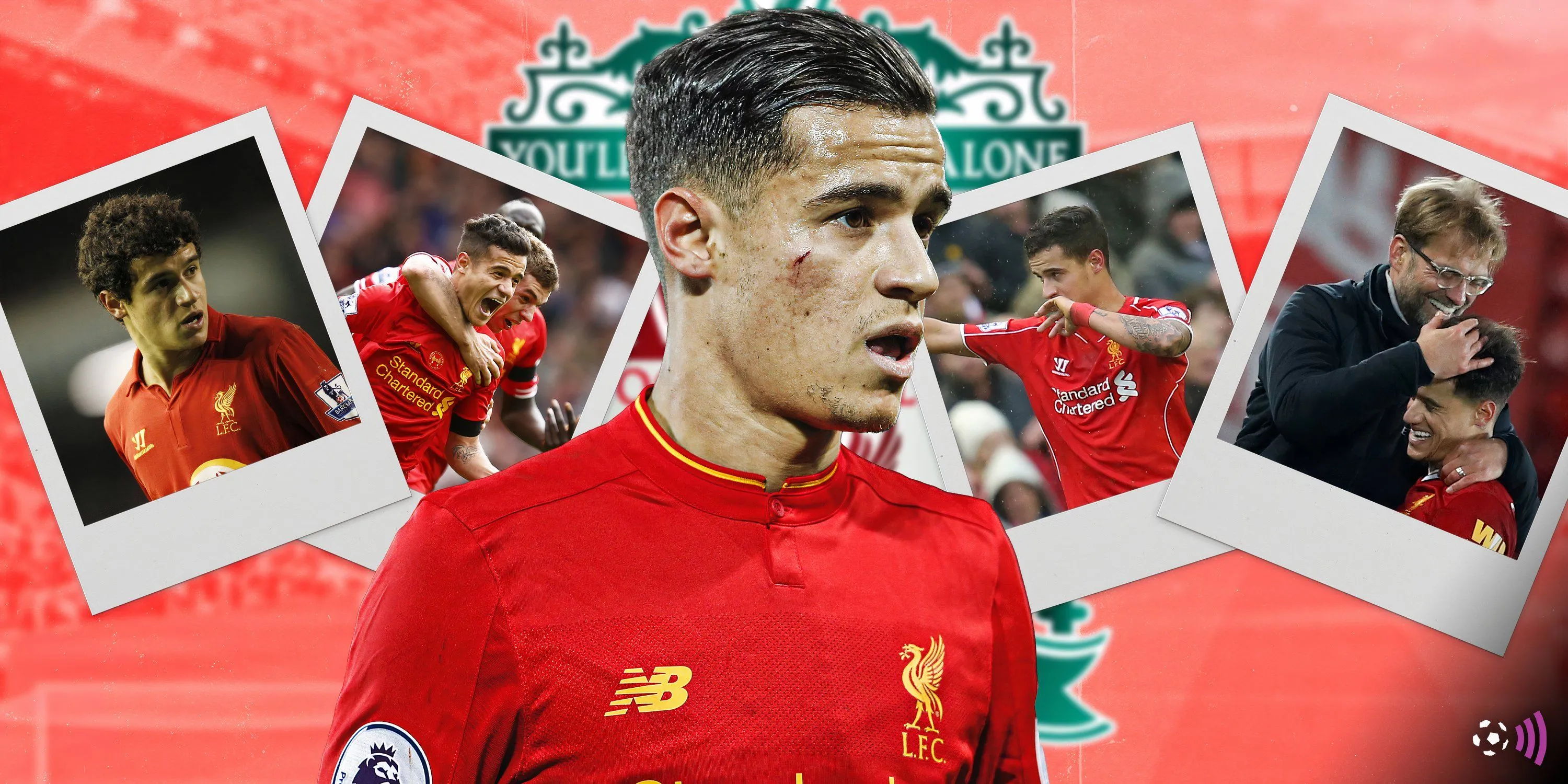 Tiền vệ Philippe Coutinho trong màu áo Liverpool