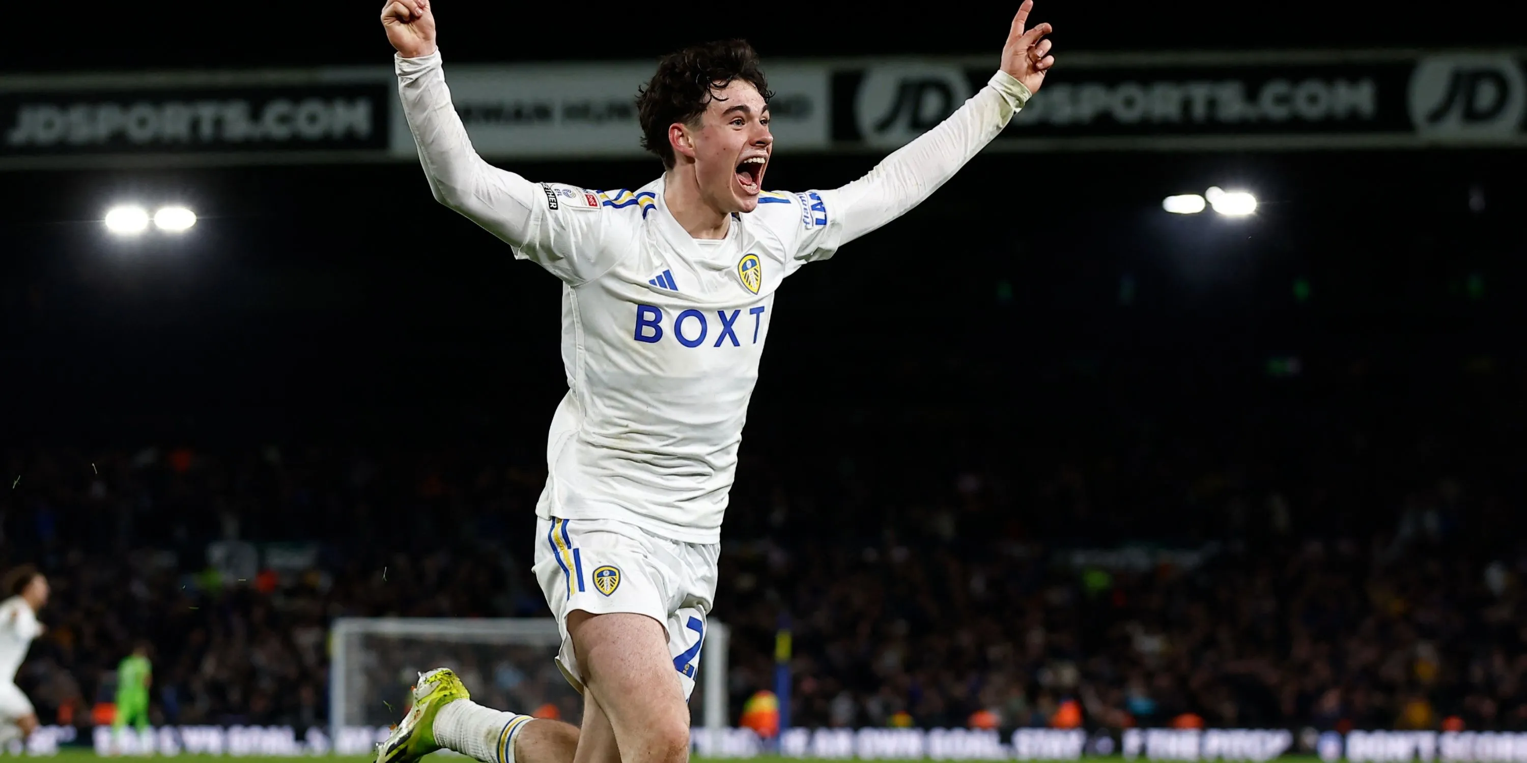 Archie Gray thi đấu dưới thời HLV Daniel Farke tại Championship cho Leeds United