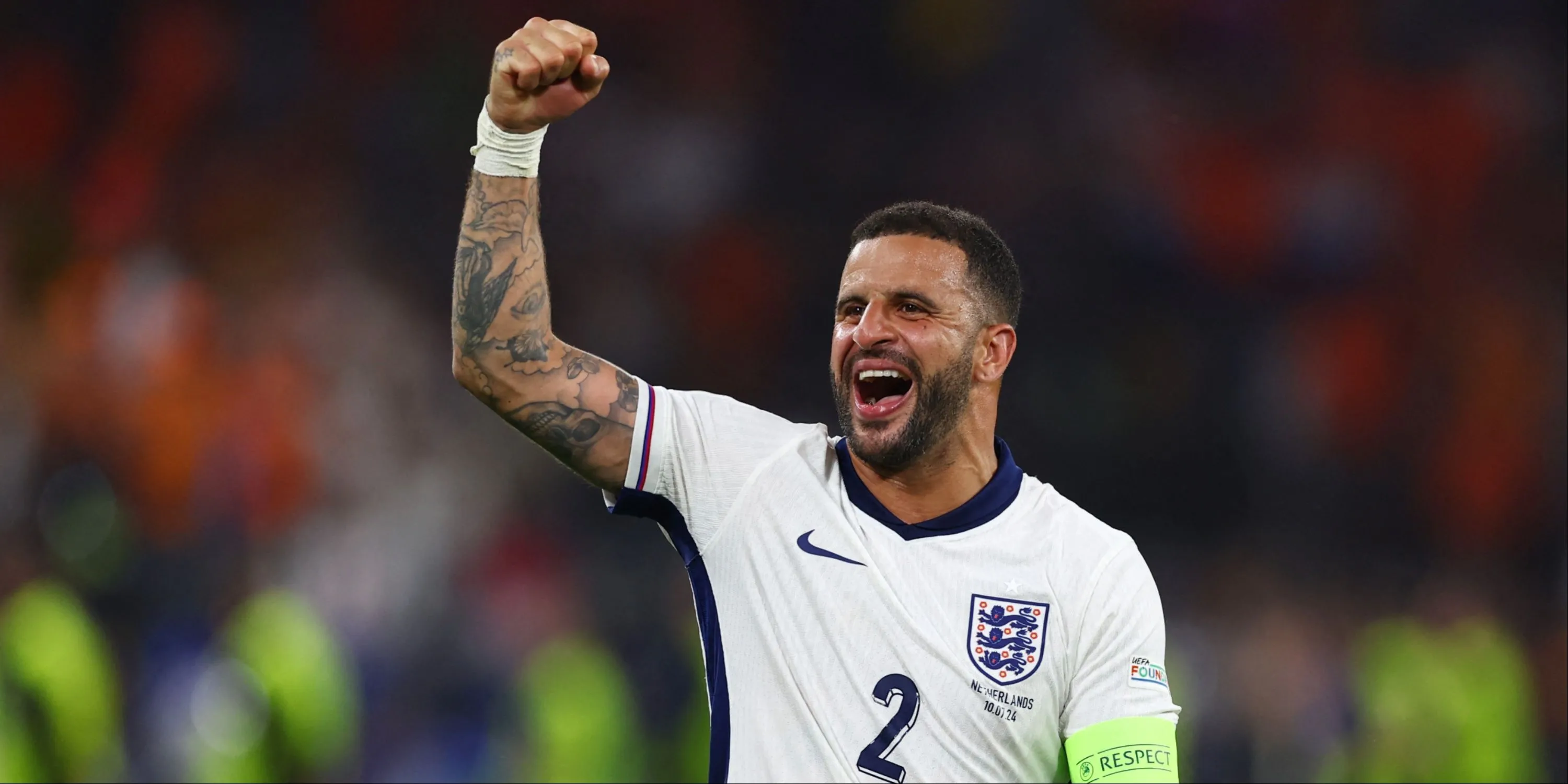 Kyle Walker với tình huống bứt tốc và hỗ trợ tấn công cho Man City/Anh