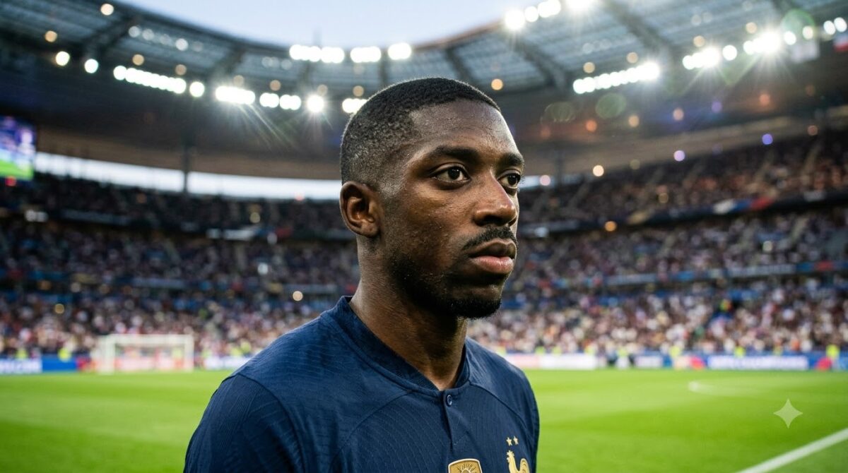 Ousmane Dembélé ăn mừng thành tích cùng câu lạc bộ hoặc đội tuyển Pháp