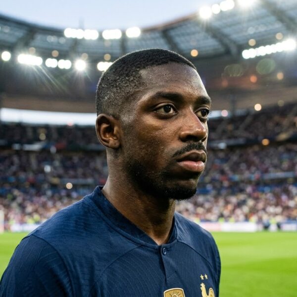 Ousmane Dembélé ăn mừng thành tích cùng câu lạc bộ hoặc đội tuyển Pháp